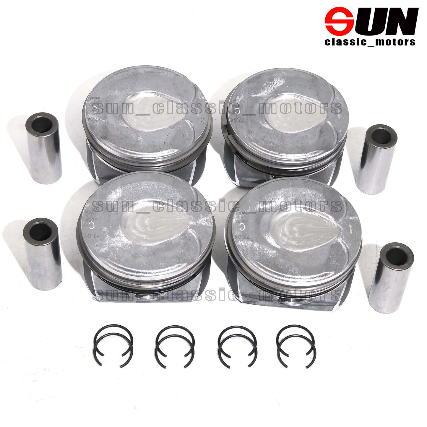 4-Piece STD Piston and Ring Kit for Mini Cooper Clubman S JCW R55 R56 R57 1.6T N14B16A-