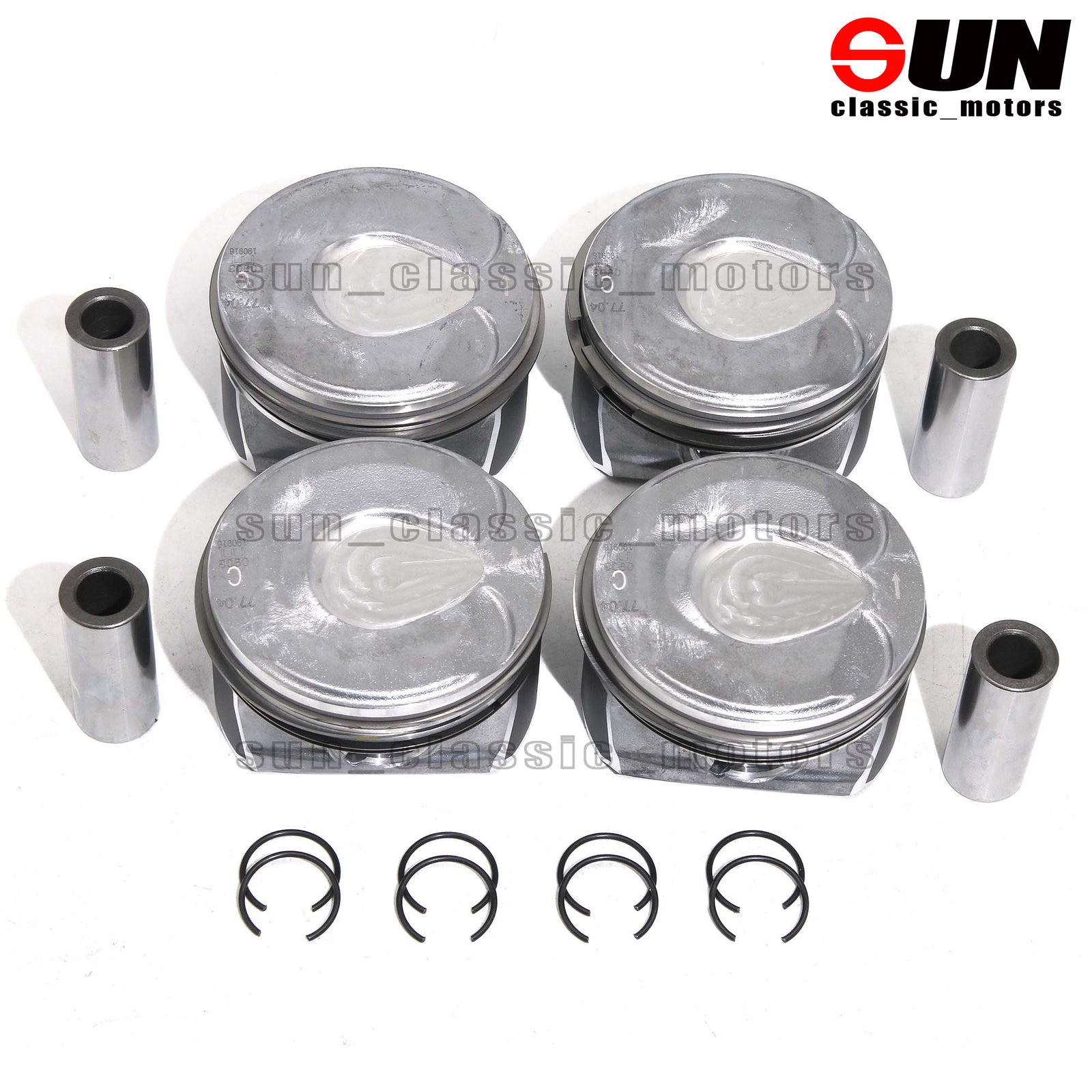 4-Piece STD Piston and Ring Kit for Mini Cooper Clubman S JCW R55 R56 R57 1.6T N14B16A-