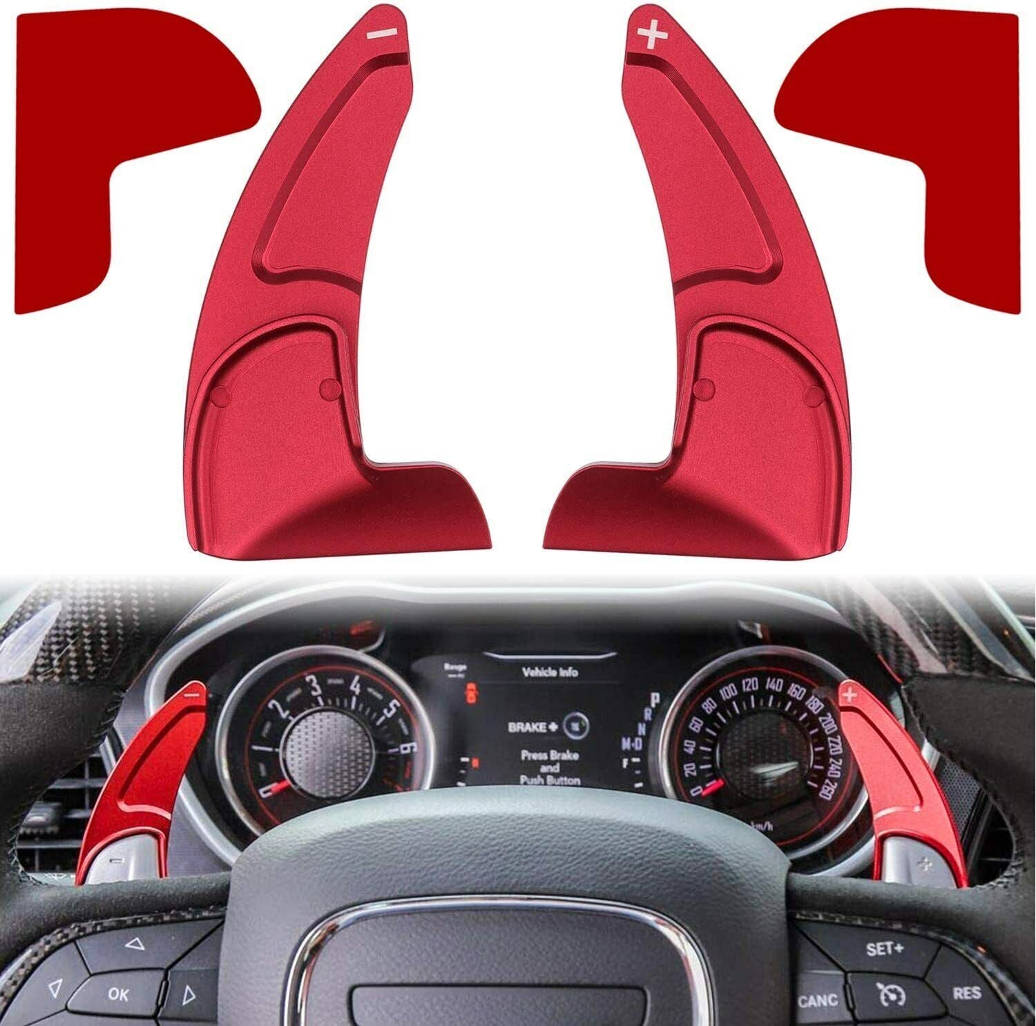 Steering wheel paddle shifter extended gearbox trim suitable for Dodge for Challenger
