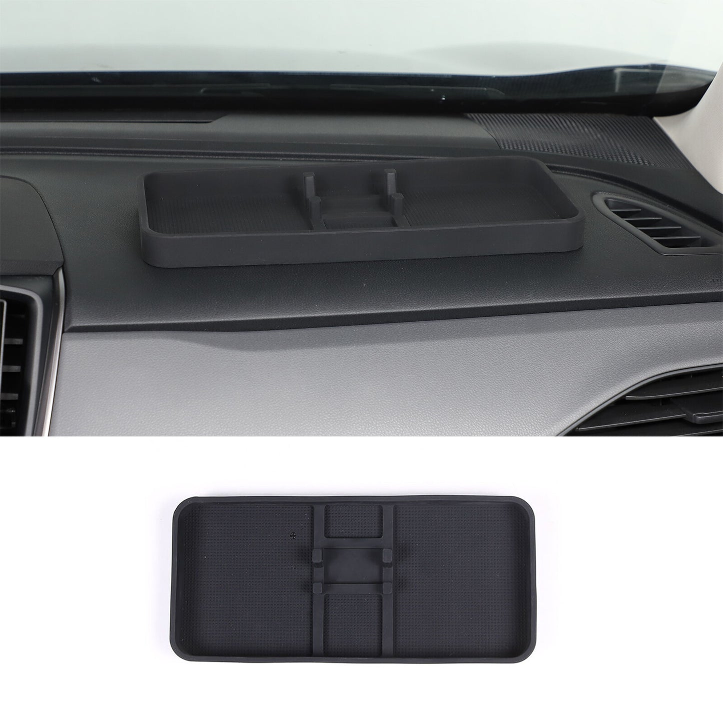 Passenger dashboard storage tray and phone holder mount for Subaru Crosstrek 2024+ n