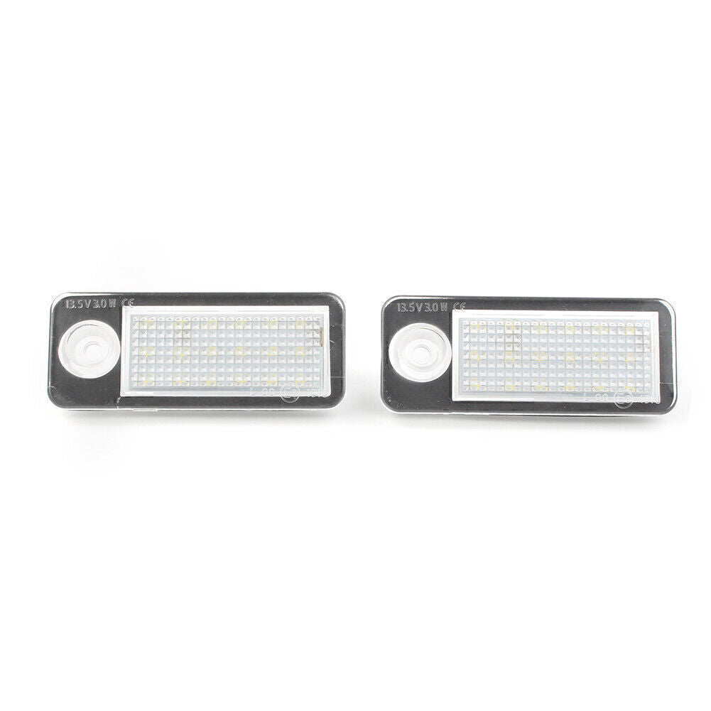 2X White LED Number License Plate Light For 1998-2005 4B Avant/Wagon for Audi A6 C5