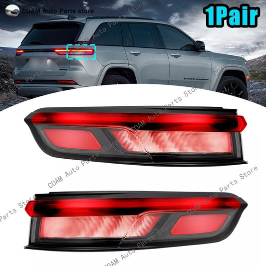 A pair of LED taillights for 2022-2024 for Jeep Grand Cherokee, model number 68421133AD.