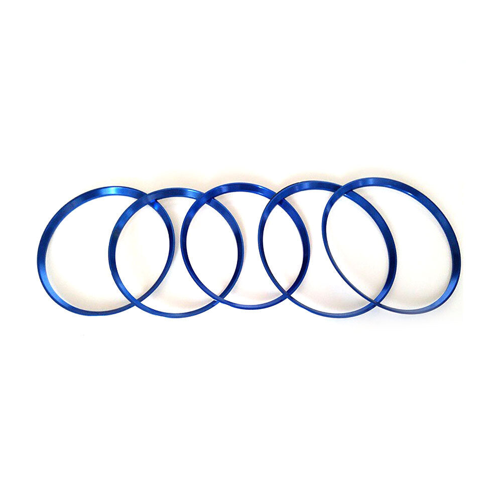 Five blue air vent socket cover trim pieces for AB CLA GLA 260-Class. n