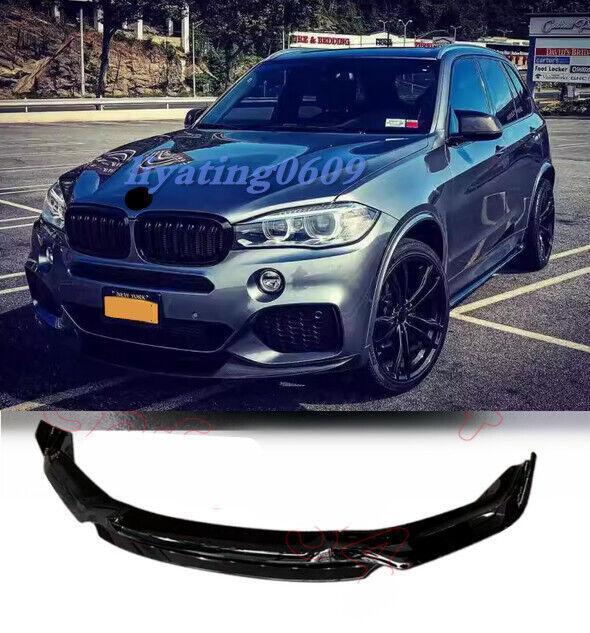 Suitable for BMW X5 F15 2014-18 Gloss Black Front Bumper Lip Chin Boiler Cover 4-Piece Set