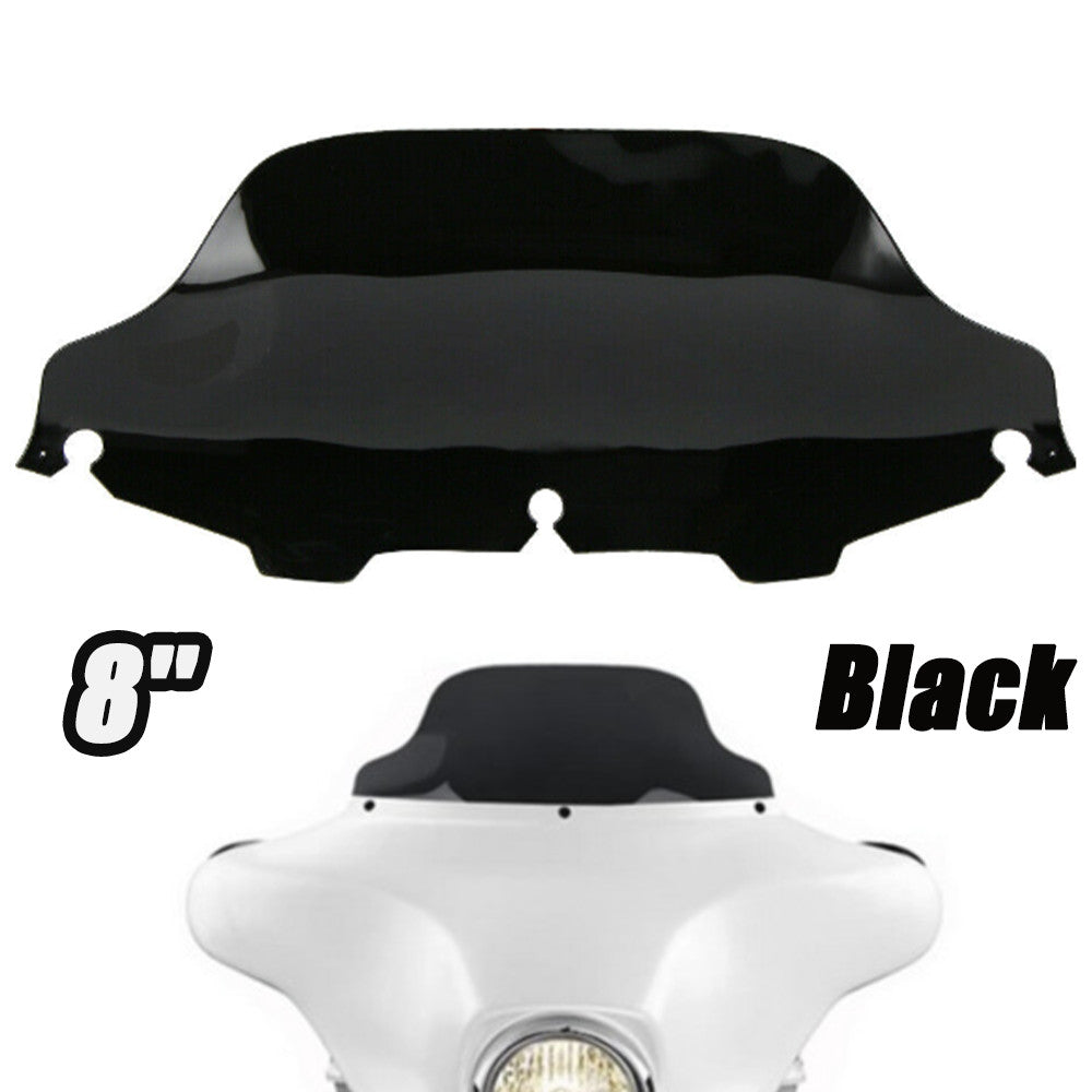 Black 8-inch windshield for Harley Electra Glide Classic FLHTC 1996 - 2013 n