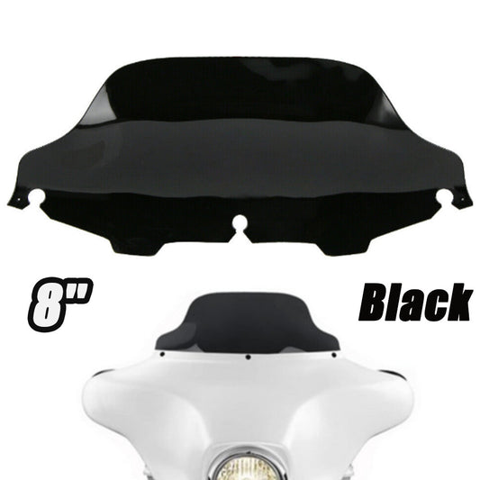 Black 8-inch windshield for Harley Electra Glide Classic FLHTC 1996 - 2013 n