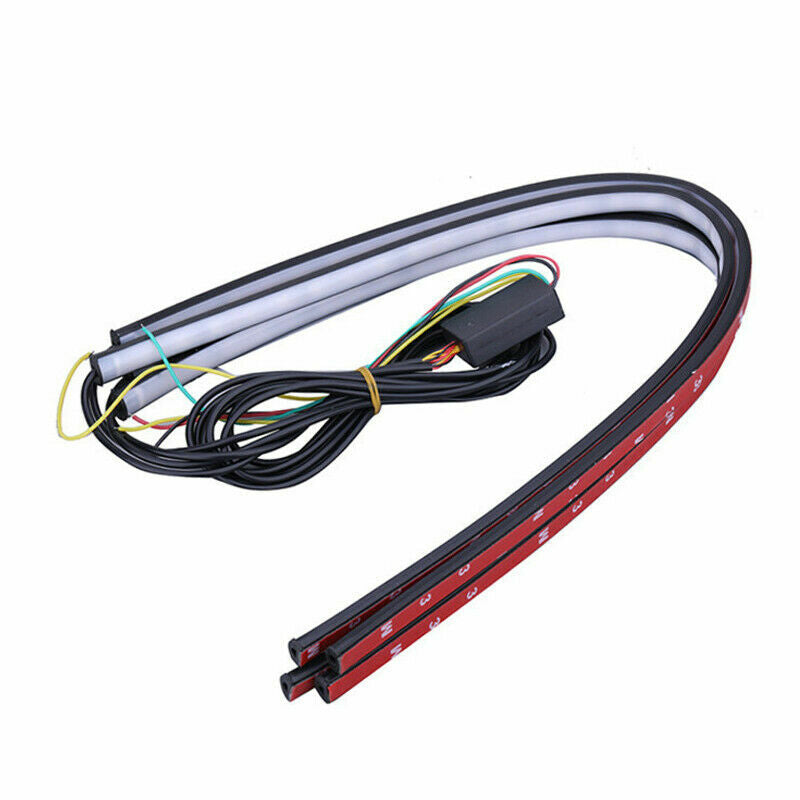 4-Piece 12V LED BBQ Grill with Colorful Car Turn Signals and SUV Streamer Lights (60cm) n