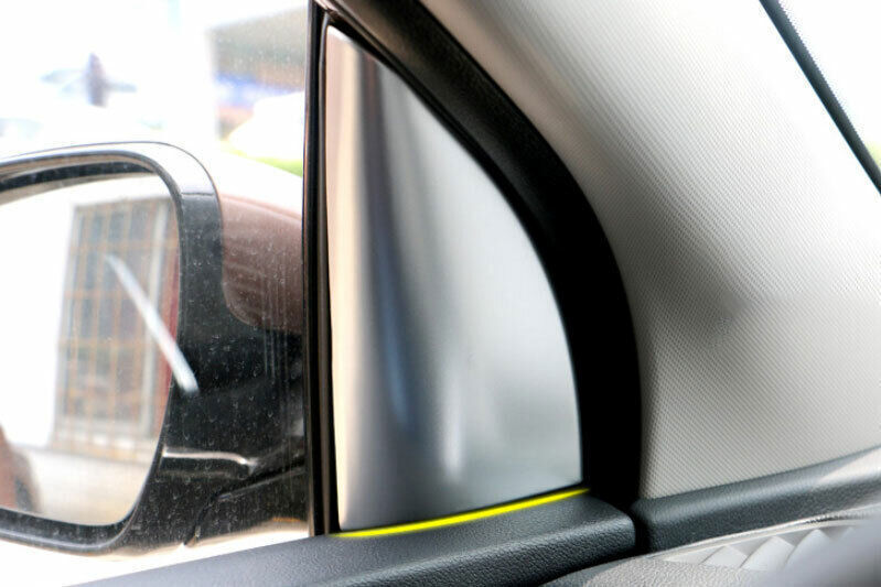 Inner A Post Front Triangle Cover Trim Fit for Kia Sportage 2017-20 Matte Silver