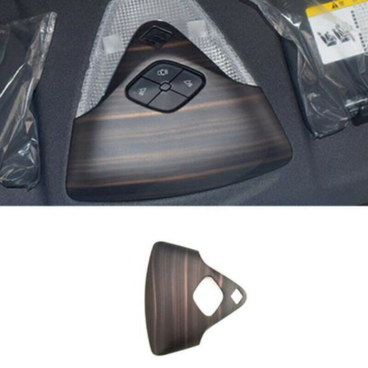Wood Grain Front Reading Light Lamp Frame Cover Trim for Toyota C-HR CHR 2018-22