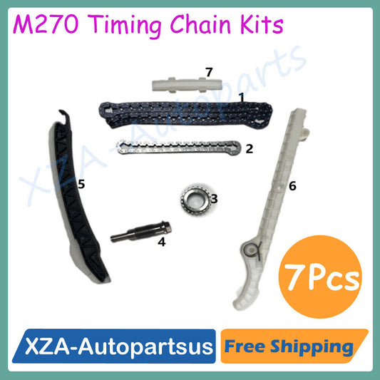 7Pcs Timing Chain Tensioner Kit for Mercedes-Benz M270 W176 X156 X247 2740501600 Q