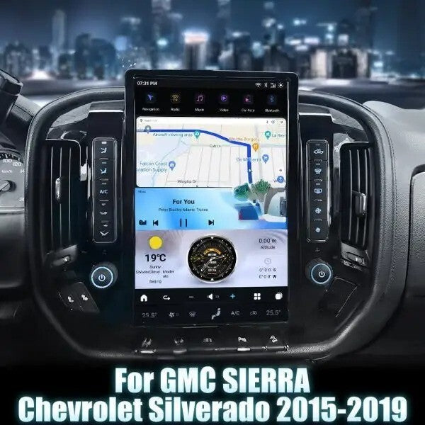 Android for Tesla for Smart Radio GPS Screen for Chevrolet Silverado for GMC for Sierra 2014-2019