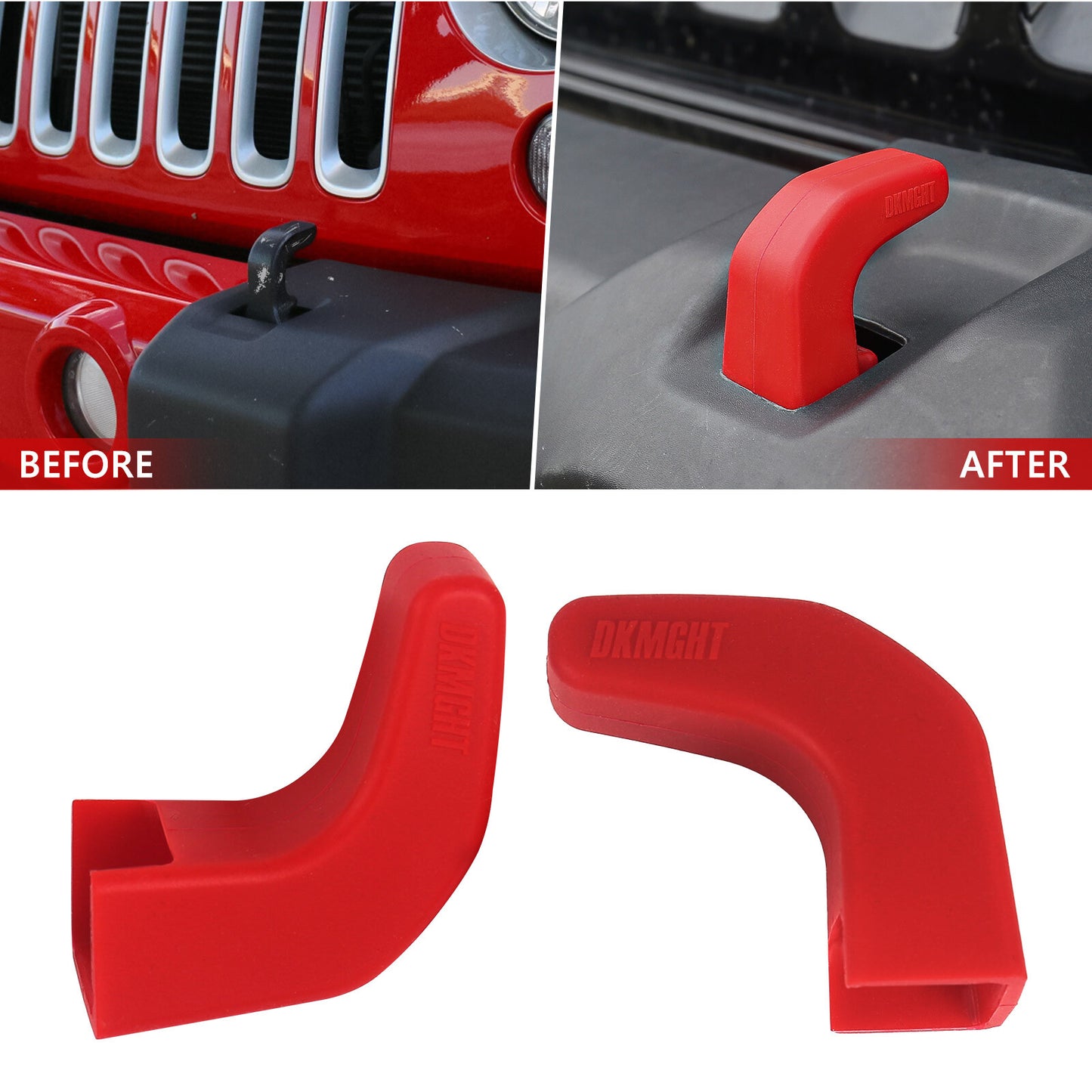 Factory bumper tow hook cover (upgraded) for 07-23 for Jeep for Wrangler JK/JL Gladiator Q