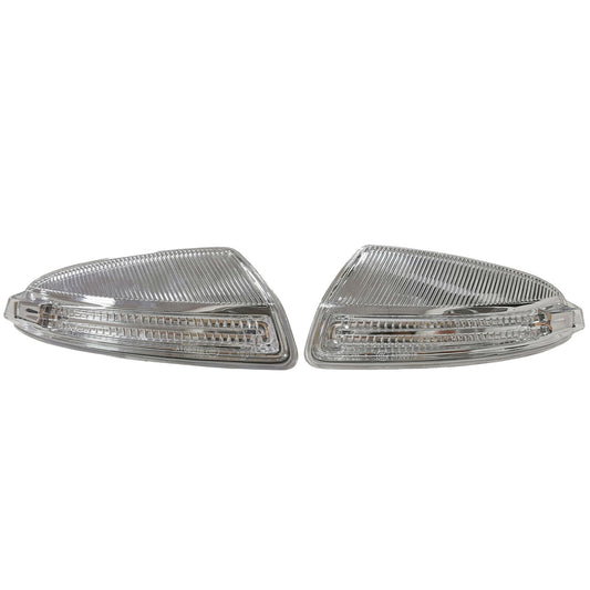 A pair of door mirror turn signals are applicable to for Mercedes-Benz W204, W639, C63, C300, C350, and AT