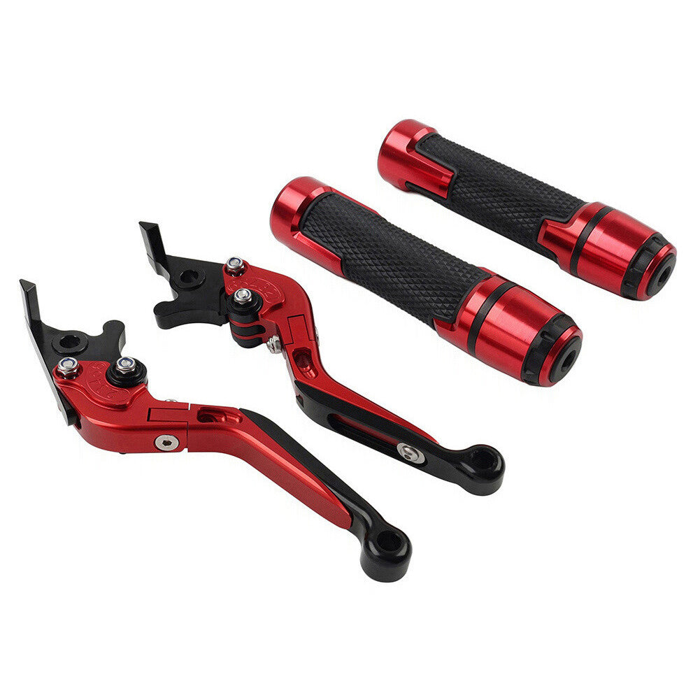 Folding Extendable Brake Clutch Levers Handlebar Grips Fit for Kawasaki ZX1400