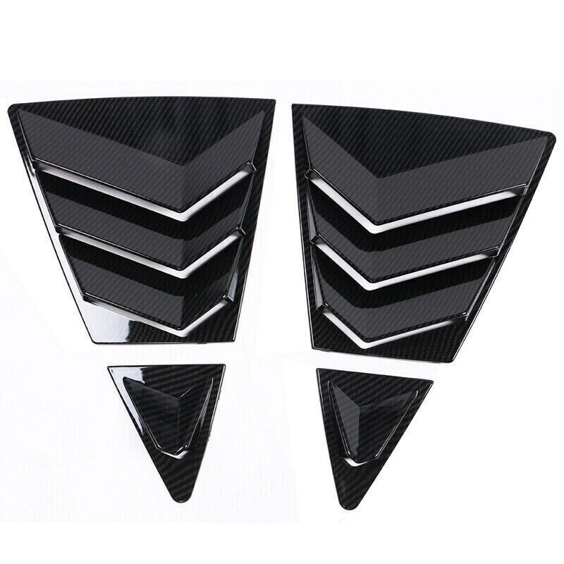 For 20-2023 Toyot@a for Corolla Carbon Fiber ABS Side Window Louver Scoop Cover Trim n