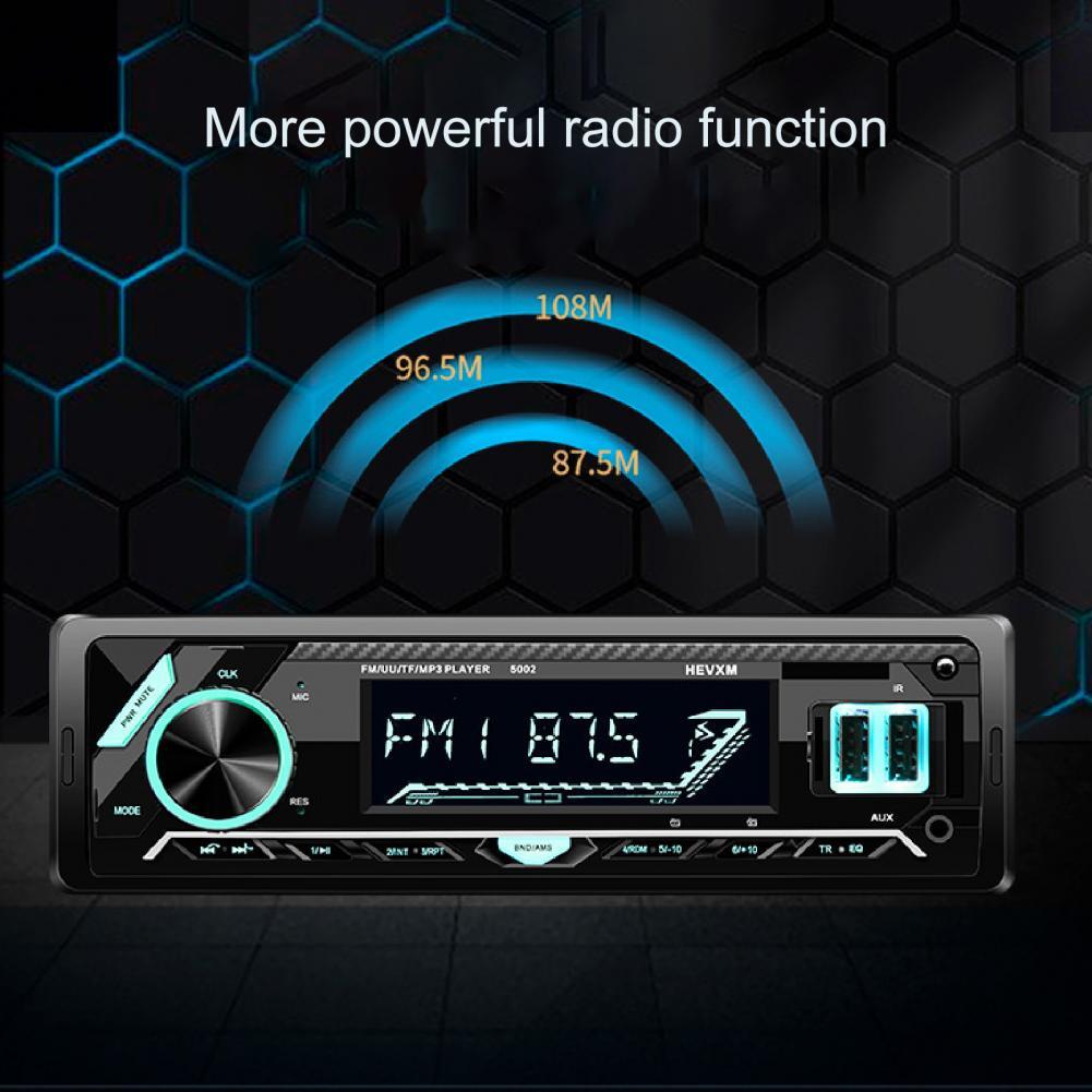 Car radio, MP3 player, Bluetooth app, AUX audio, dual USB, fast charging, hands- . n