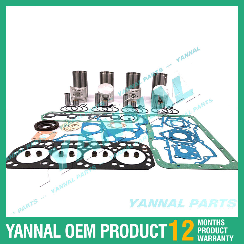 K4N-IDI Overhaul and Rebuild Kit with Engine Gasket for Mitsubishi Engines