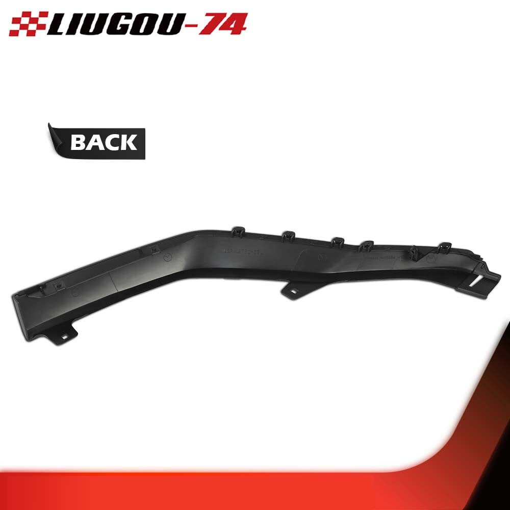 1 Piece Black Bumper Garnish Left Fits 2016 - 2018 for Lexus RX350 Front Drive Side - v