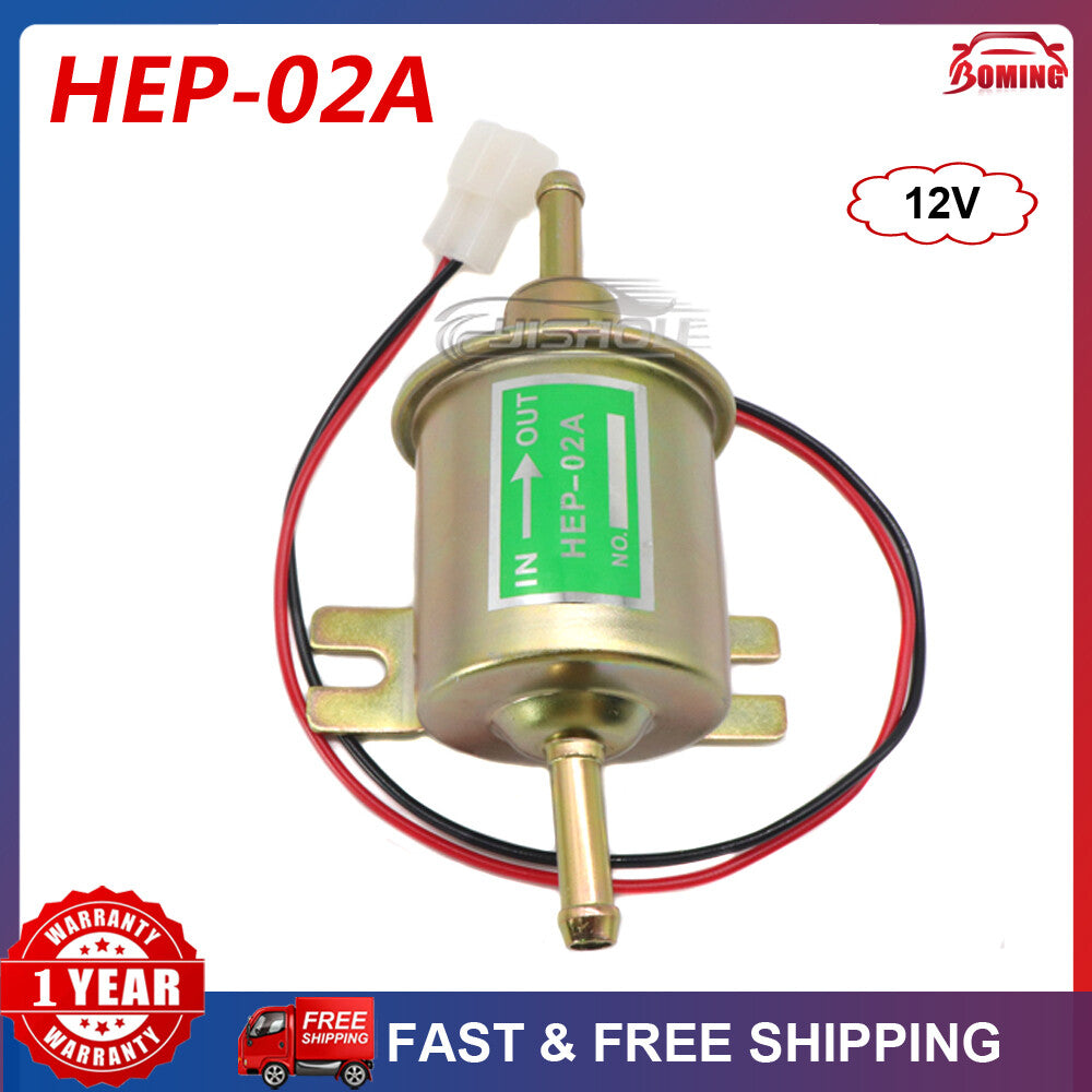 12V Electric Fuel Pump HEP-02A Universal Direct-Out Low-Pressure Gas and Diesel HEP02A