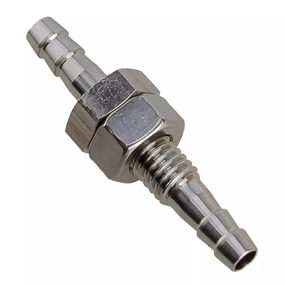1pc 1/8 in 4mm Hose Barb Stainless Bulkhead Fitting Connector Parts New n