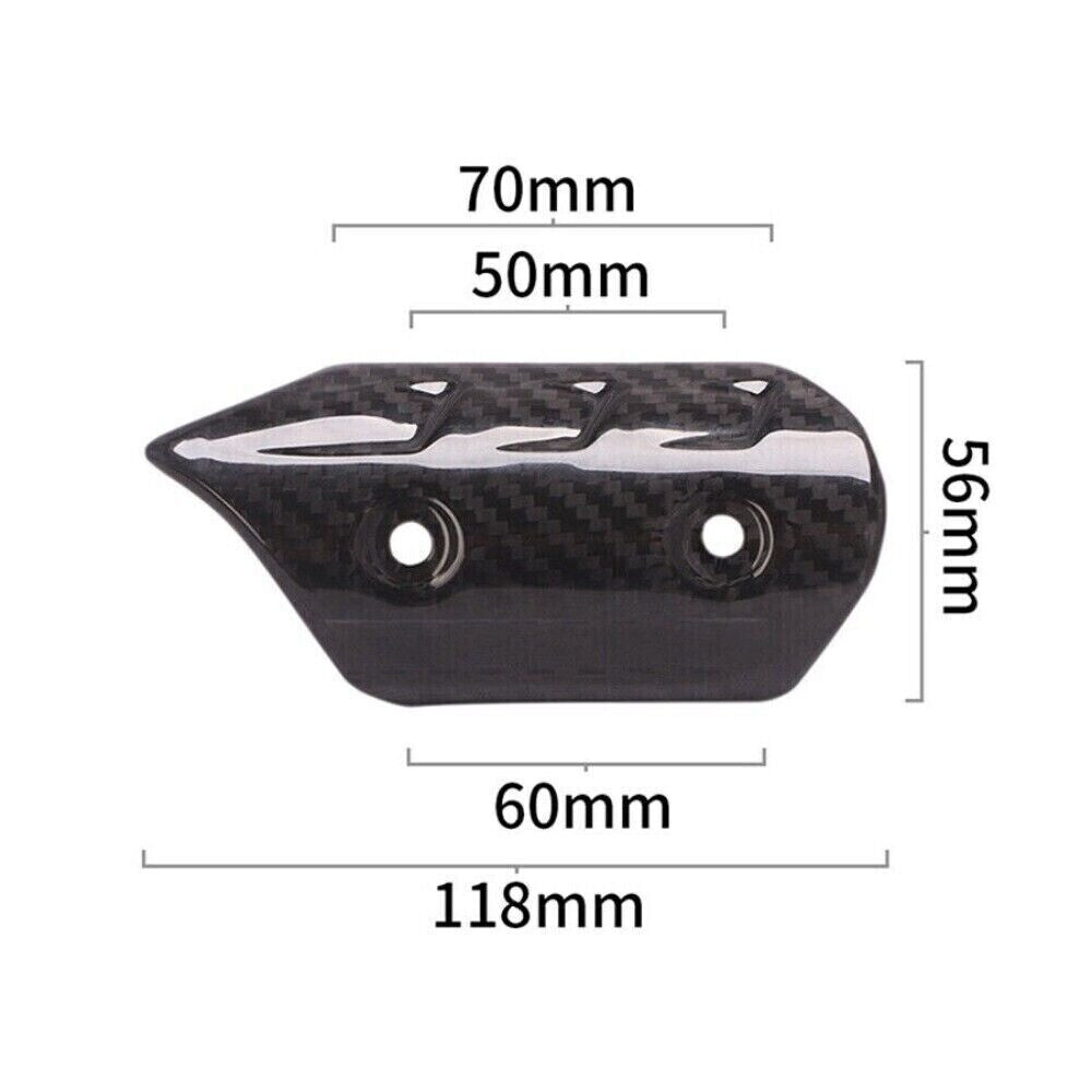1x Real Carbon Fiber Exhausts Muffler Pipe Heat Shields Cover for Motorcycle New n
