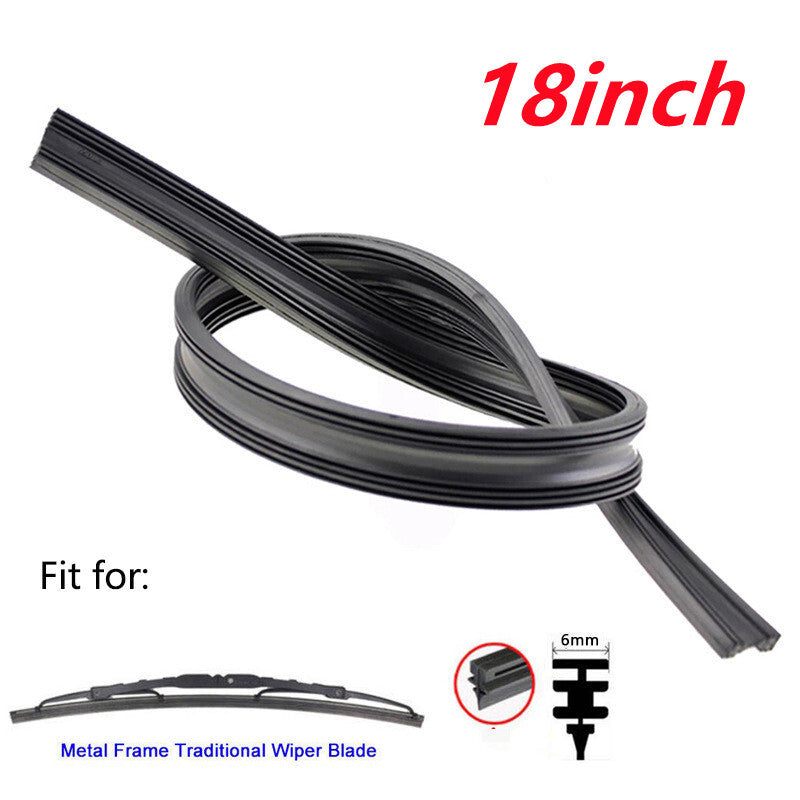 4-Piece Pack of 18-inch Car Frame Windshield Scraper Replacement Strips