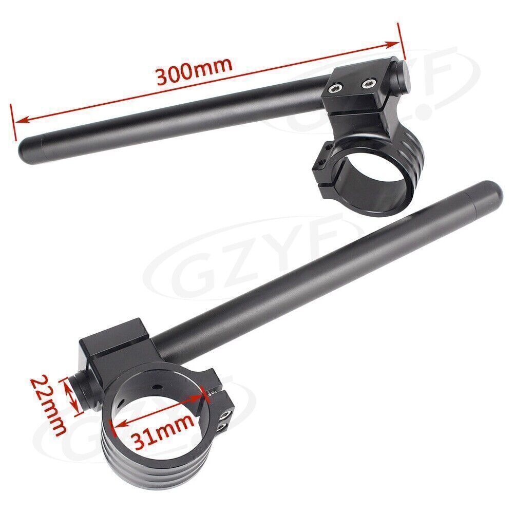 for Suzuki 3 Color 2x 31mm Left+Right Clip On Handle bar Fork Tube Universal Q