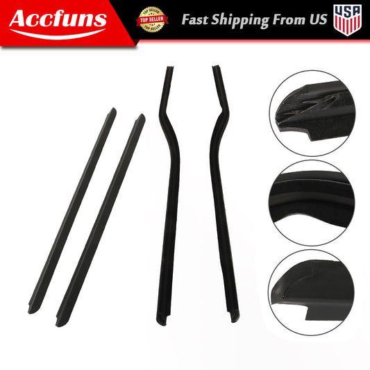 4-piece set suitable for 1999-2014 Super Duty F81Z-2521452-AA exterior window belt molding. n