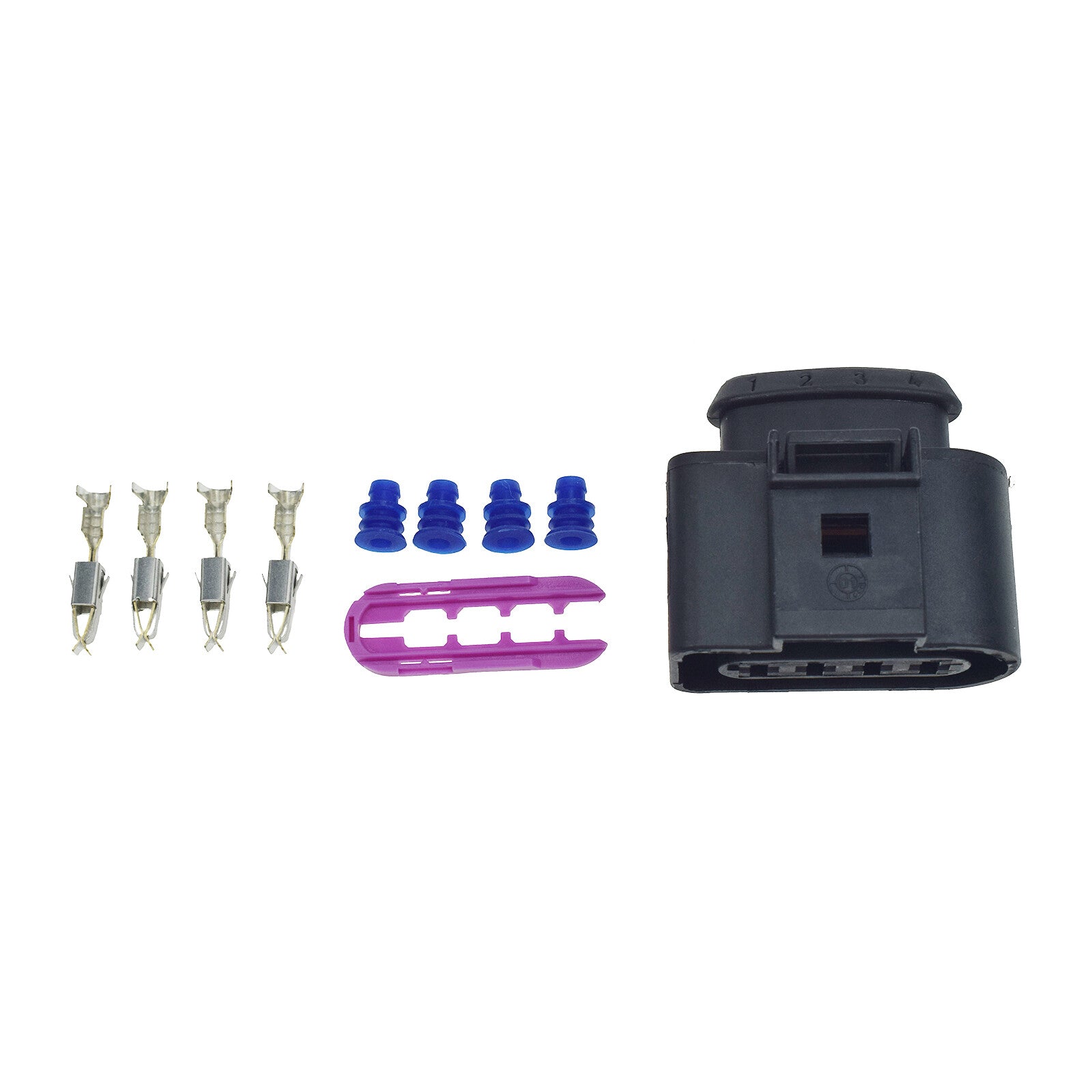 4-pin ignition coil connector wiring harness repair kit for Audi / 1J0973724 4 sets n