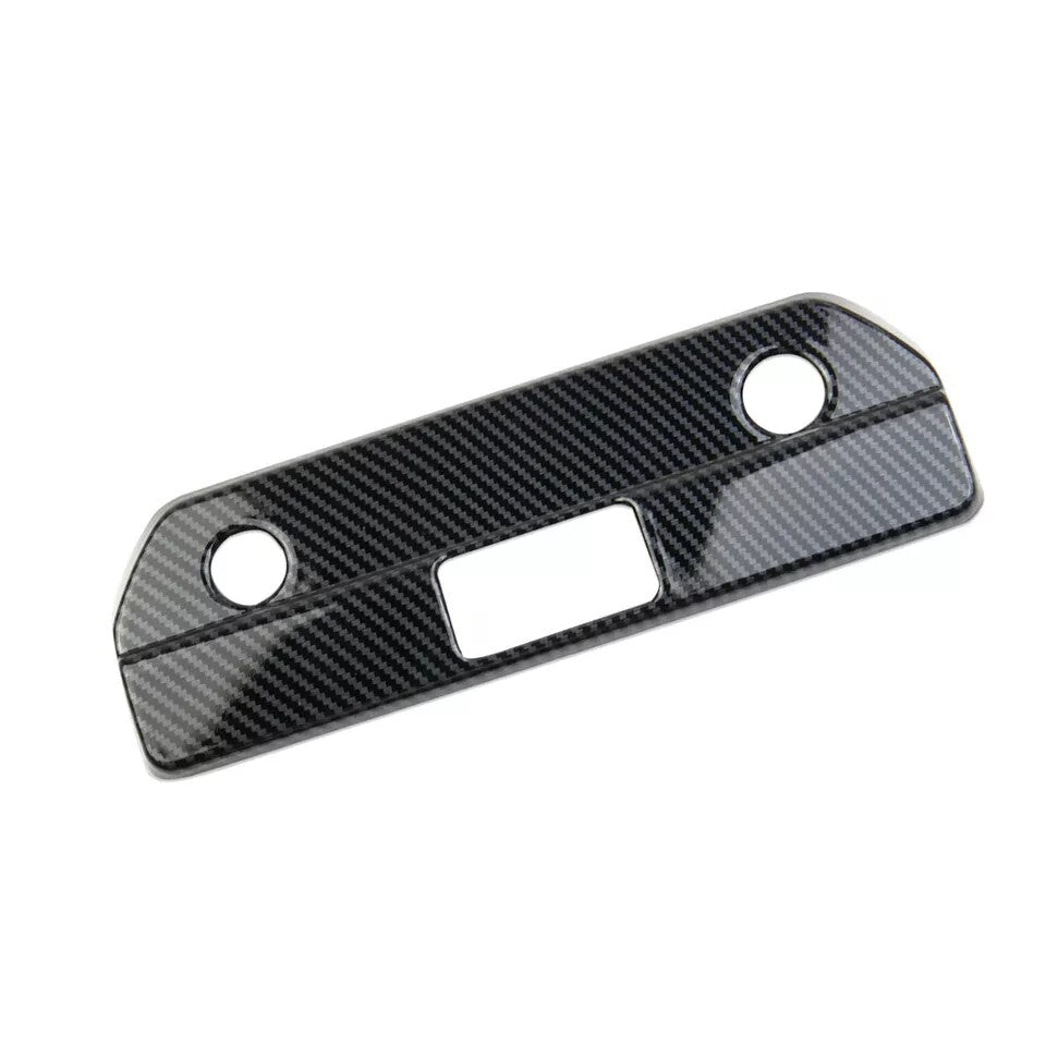 for Chevrolet Silverado 1x Carbon Fiber Car Rear Trunk Door Handle Cover Trim