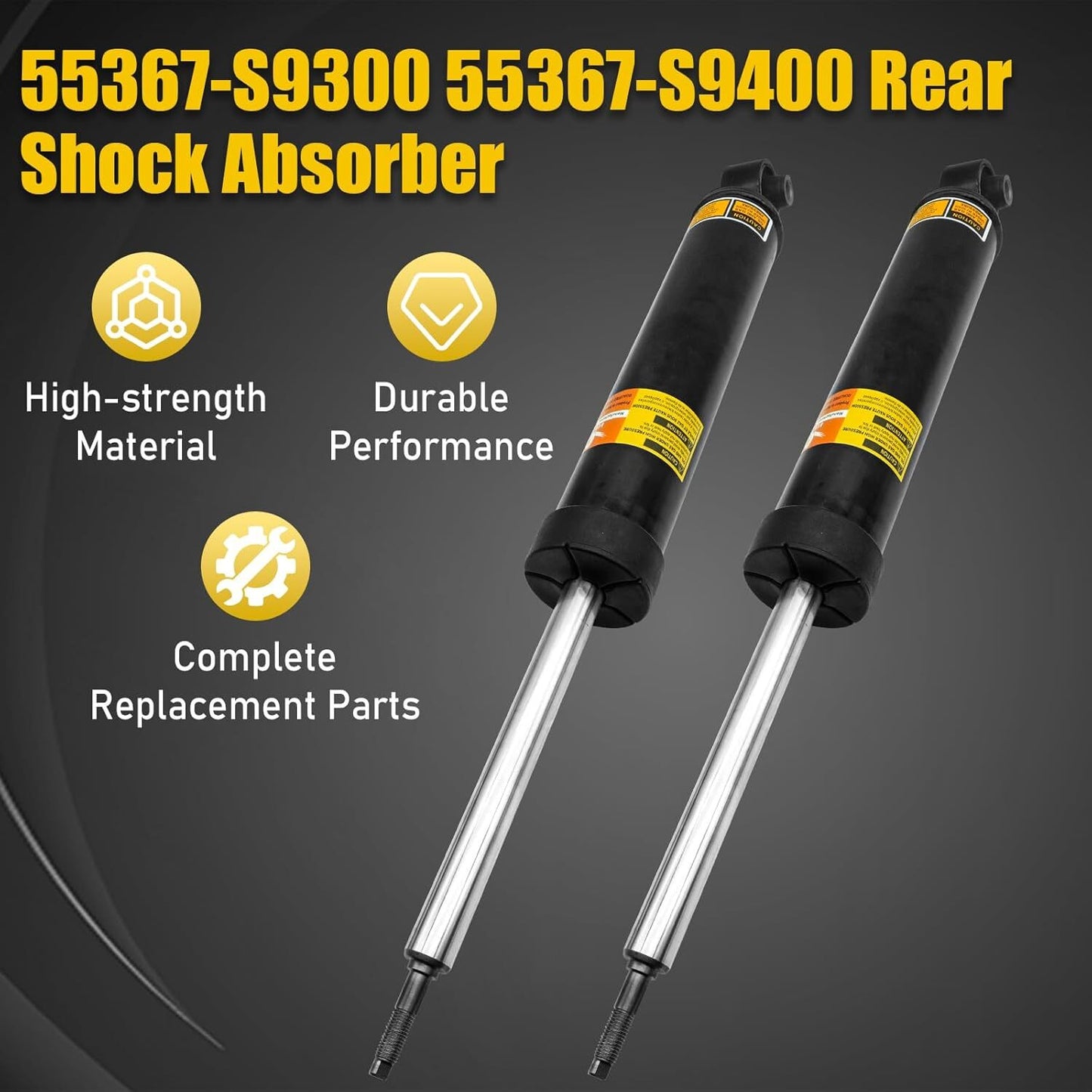 Pair Self Leveling Rear Shock Absorber For 2020-22 for Hyundai Palisade 55367-S9300
