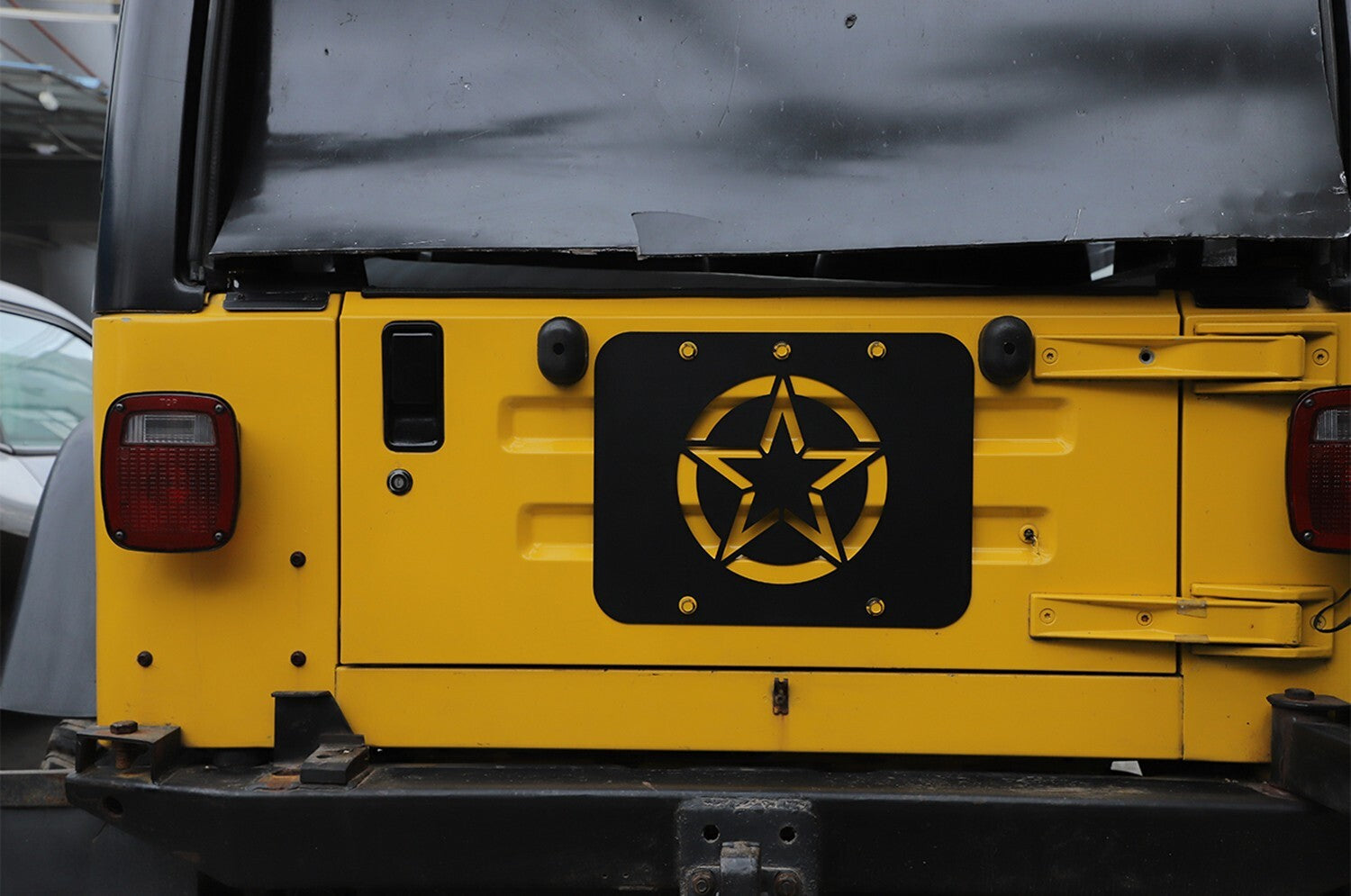 Spare Tire Carrier Delete Filler Plate Tramp Stamp for Jeep for Wrangler TJ 97-06 Q