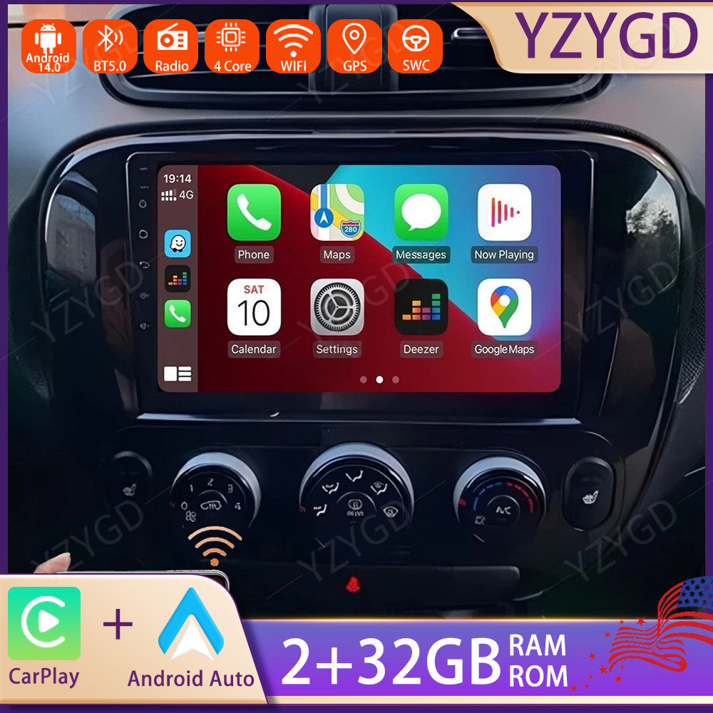for KIA Soul 2014-2019 9 Carplay Car Stereo Radio Android 14.0 GPS Navi WIFI BT
