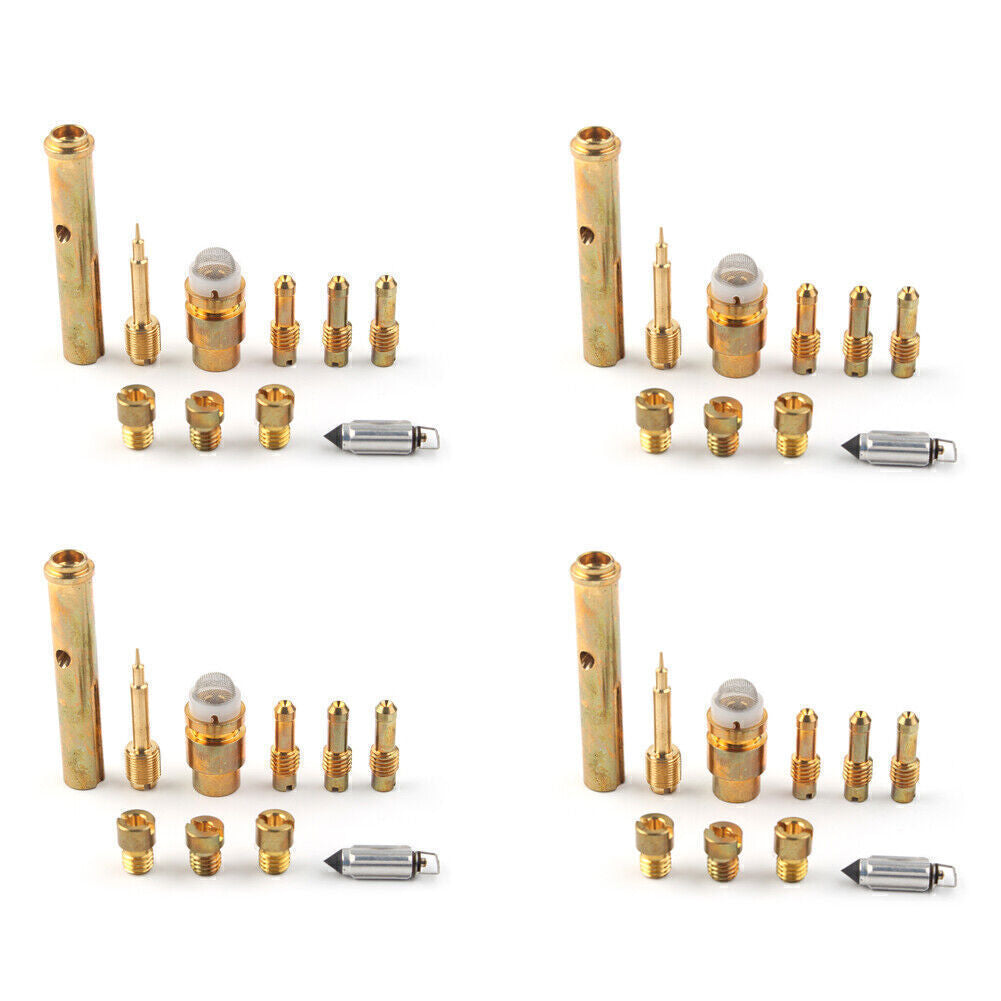 For Yanaha V-MAX 1200 1985-2000 86 4 Sets Carb Carburetor Rebuild Kits Plunger Q