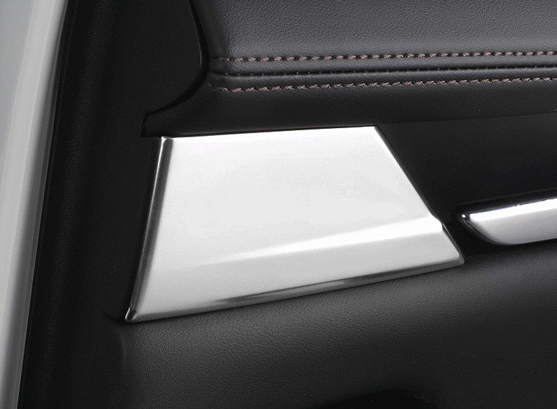 2X Silver Stainless Back Row Handle Panel Cover Trims for Mazda 3 Axela 19-2023