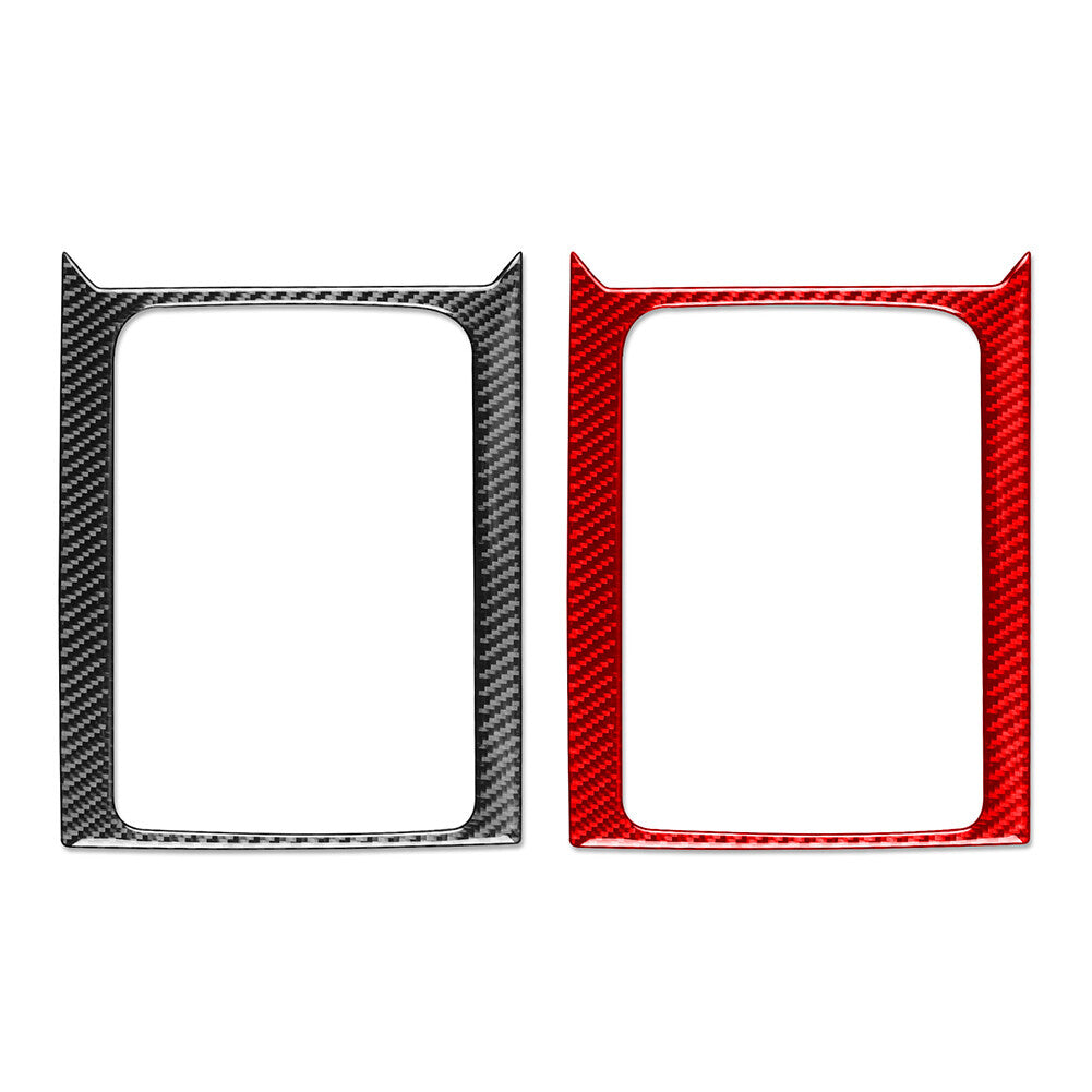 Carbon Fiber Center Console Water Cup Holder Panel Cover for Kia Forte Cerato K3