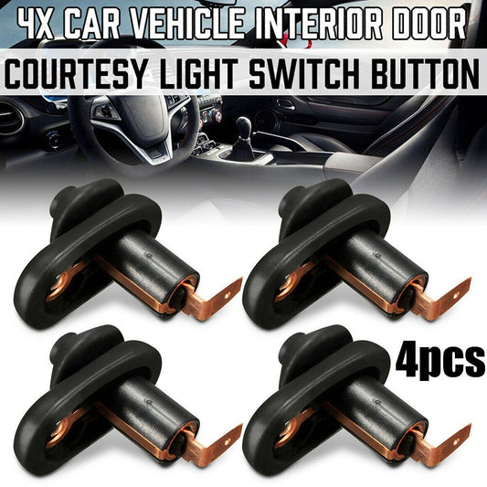 Black car/car interior door courtesy light switch button parts