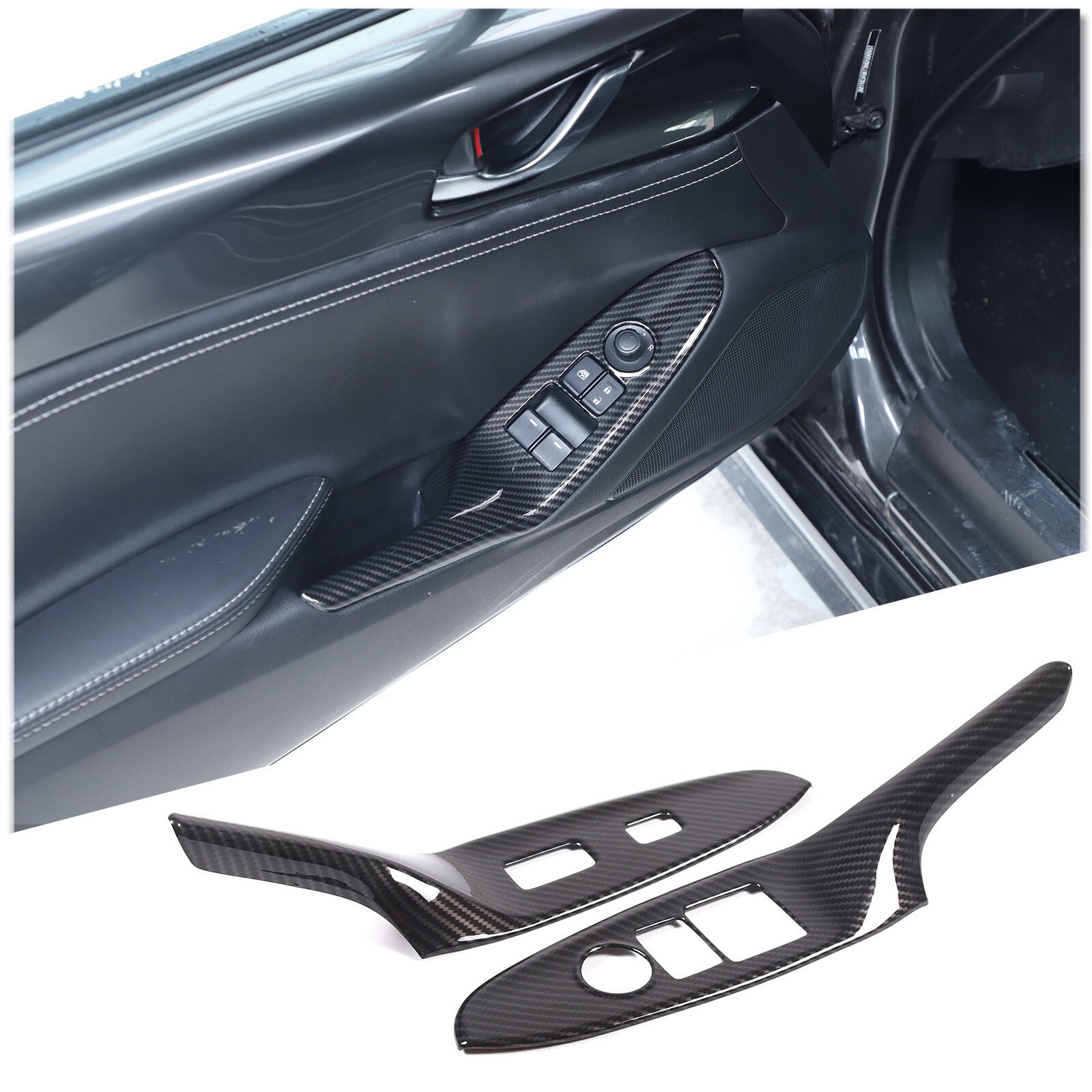 ABS Center Console Left Side Storage Box Trim Tray for Tacoma 2016 - 2021- v