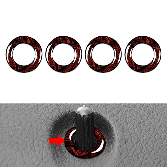 Interior Door Lock Pin Cover Trim for Benz C E GLC Class W205 W212 X253 15-21