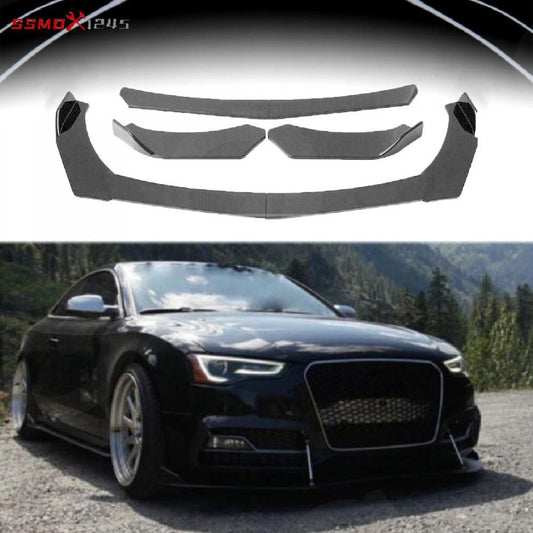 Front Bumper Lip Chin Splitter Spoiler for AUDI A3 A4 A5 A6 B6 B7 B8 B9 S3 S4 S5
