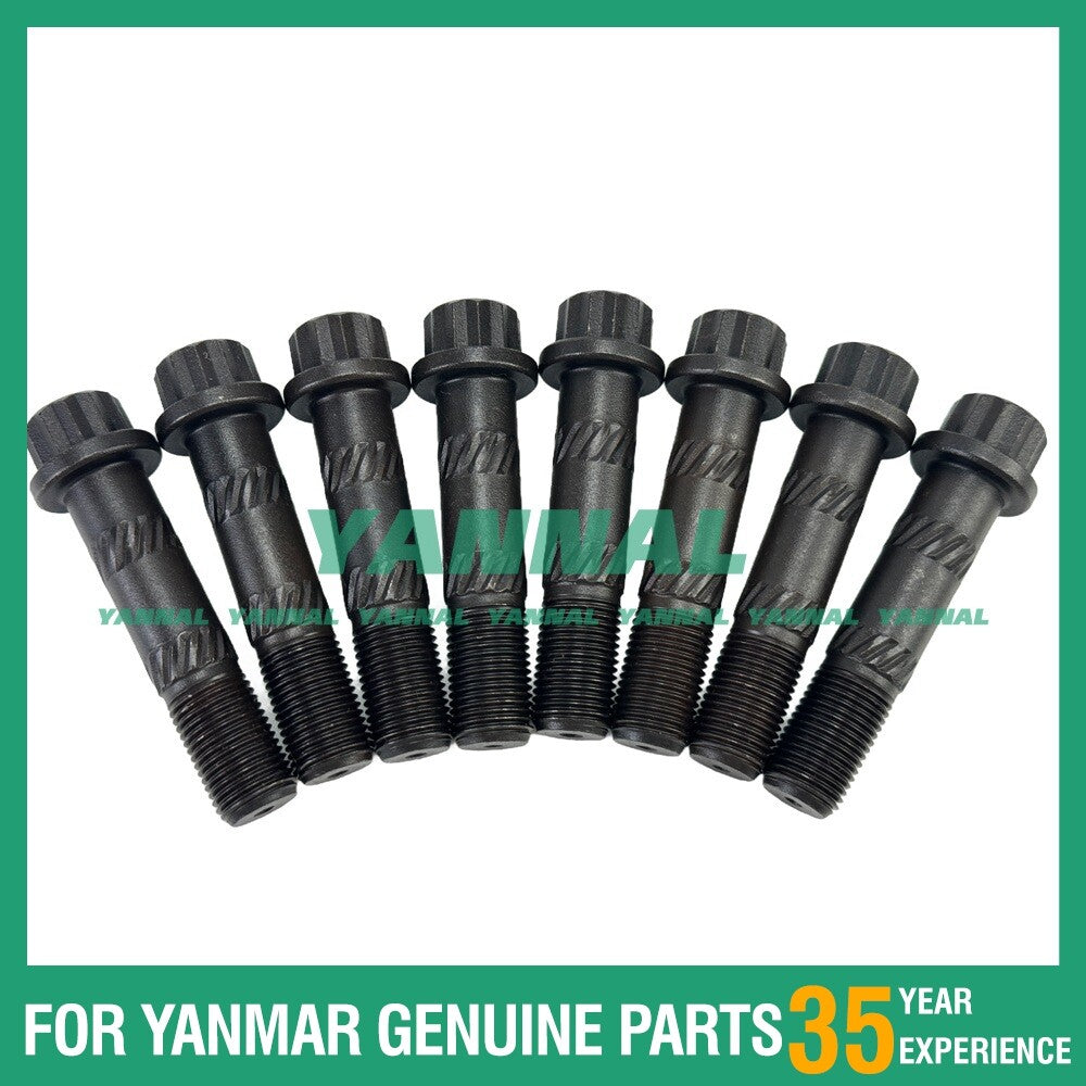 8-piece set of connecting rod bolts for Isuzu 4HK1T engine parts -