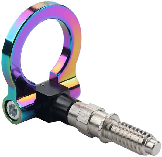 NEO Chrome Track Racing Style Bumper Ring Tow Hook for BMW 1, 3, 5, 6, X5, X6, Z4