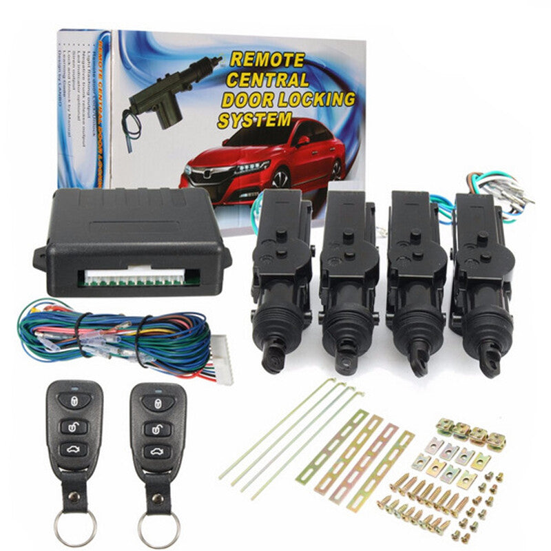 Car 4 Door Central Power Door Lock Unlock Remote Kit 2 Keyless Entry v