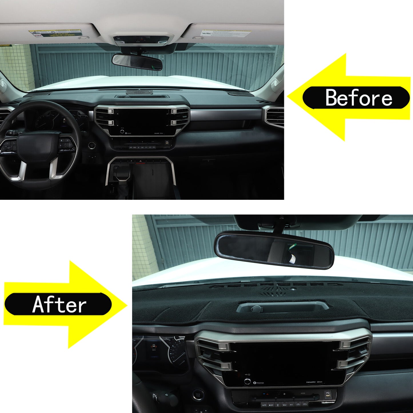 Dash Mat Cover, Black, for 2022-2024 Tundra Black. n