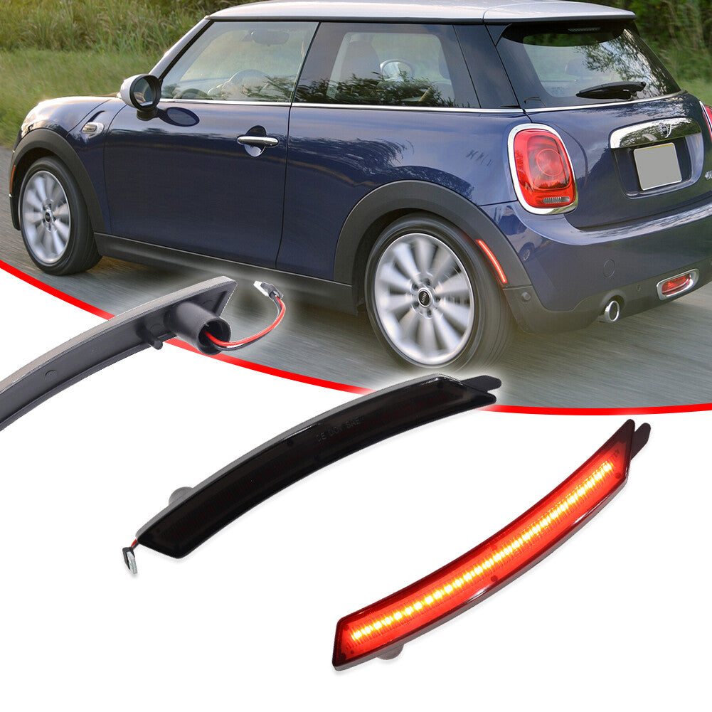 2007-2016 for Mini Cooper Smoked Bright Red LED Rear Parking Lights