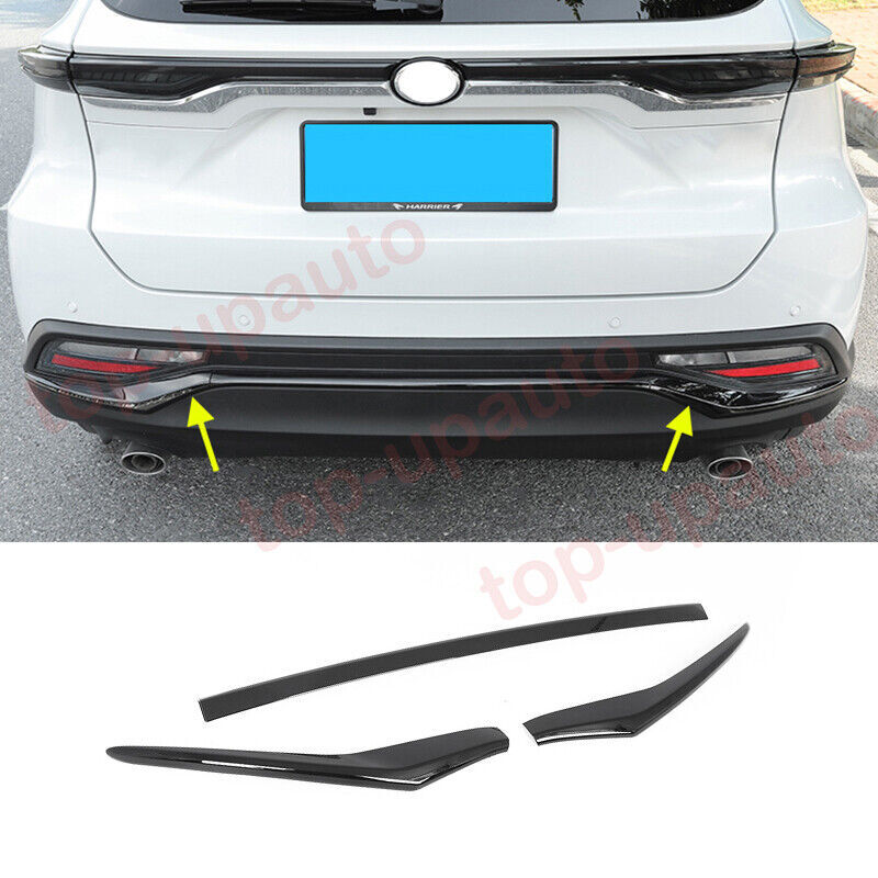 Smooth black molded front fog light trim for Toyota for Land Cruiser LC200 2016-21
