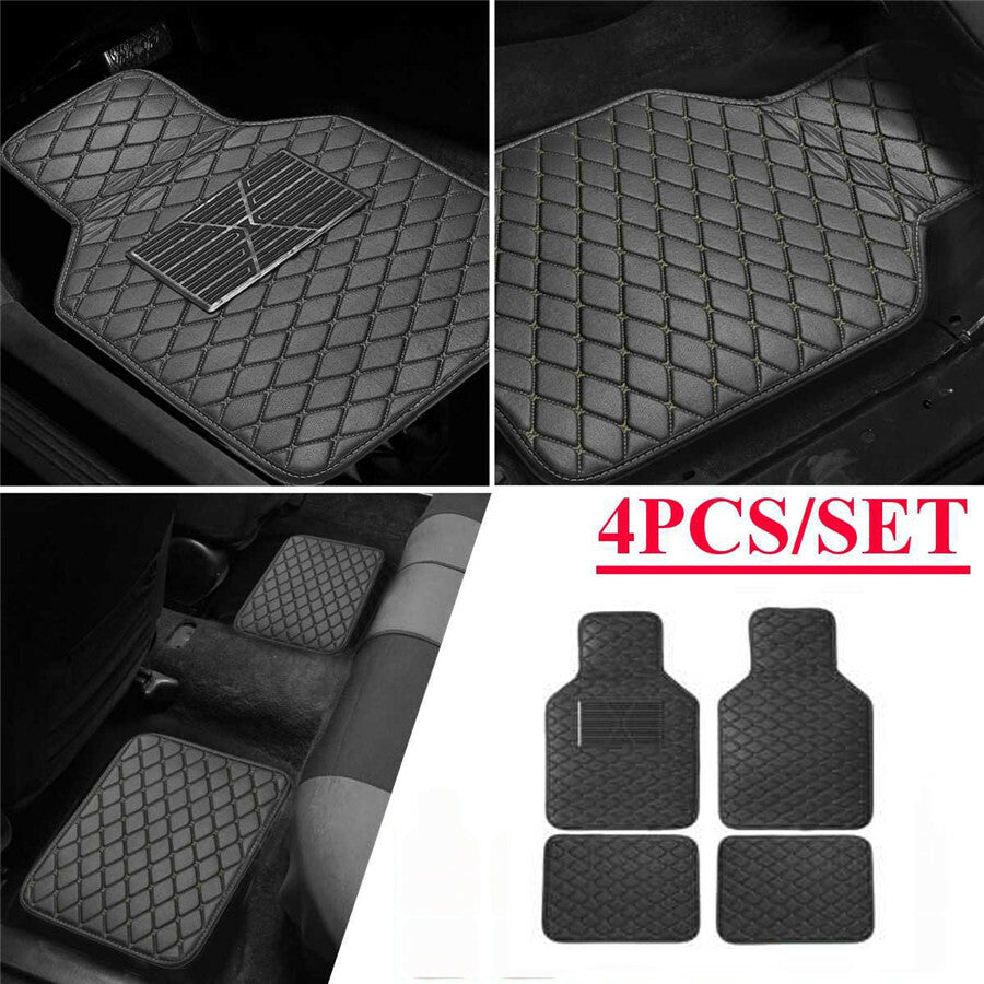 Waterproof black polyurethane synthetic car floor mats, car lining, front and rear anti-slip