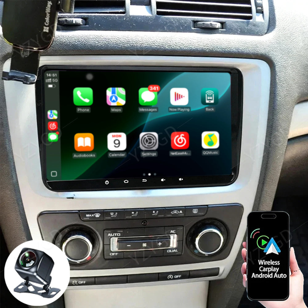 9 Apple Carplay for SKODA Yeti 2009-2015 Stereo Car Radio GPS Navi Screen 2+32G