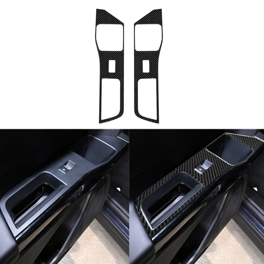 Carbon Fiber Passenger Storage Panel Cover Trim For X5 E70 X6 E71 2008-2013 v