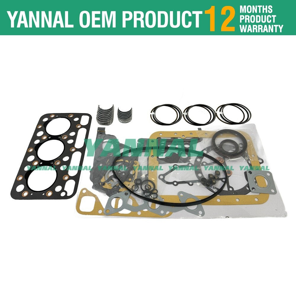 D1101 DH1101 Overhaul Recirculation Kit for Engine Gaskets, Piston Rings, and Bearings -